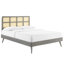Lit plateforme en bois et canne Modway Sidney-657973763-657973775