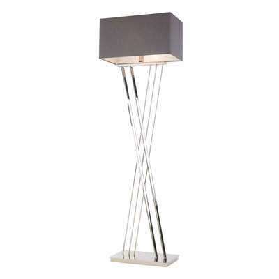Depelteau 155.5cm Nickel Traditional Floor Lamp