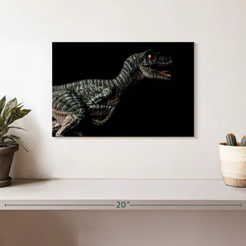 Vicious Velociraptor, 8" H x 12" W
