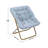 Oversized Folding Upholstered Saucer Chair With Ottoman-76709591