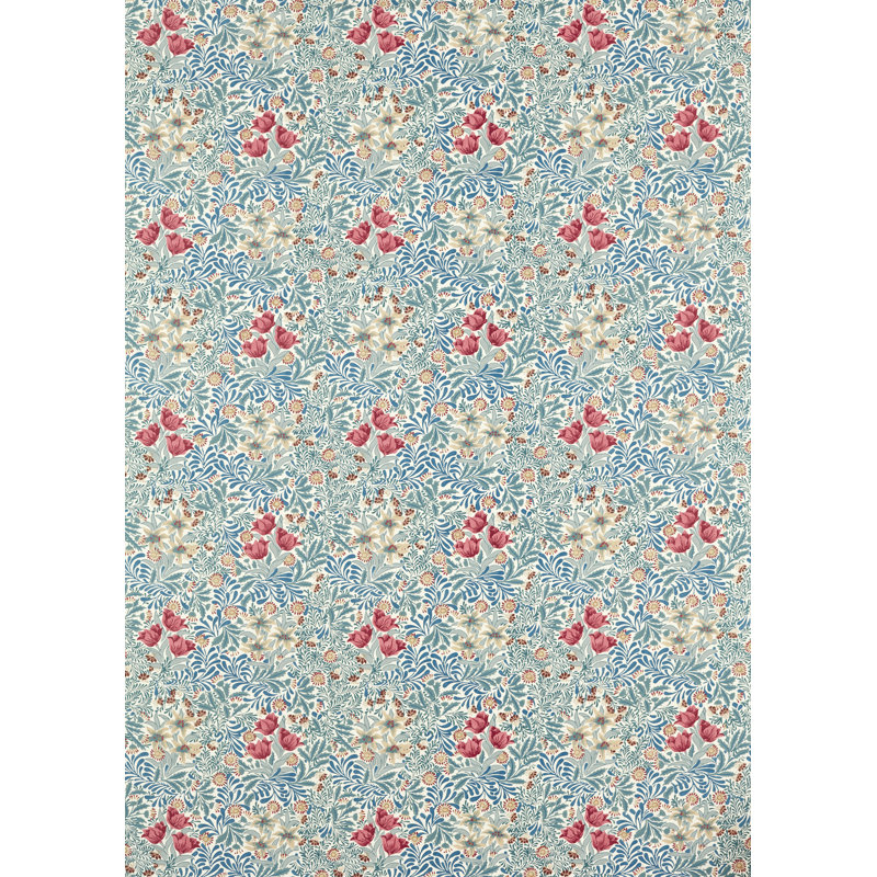 Bower Fabric, Barbed Berry/Indigo