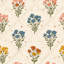 Papier peint floral avec bouquets de fleurs-1812204737