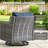 Maelie 7-Piece Patio Conversation Set, Outdoor Sofa With 4 Swivel Gliders And 2 Ottomans-341897652