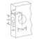Franklin Collection Modern Brushed Chrome Privacy Bed/Bath Door Handle with Lock