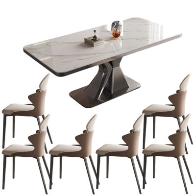 Modern luxury Italian style dining table sets