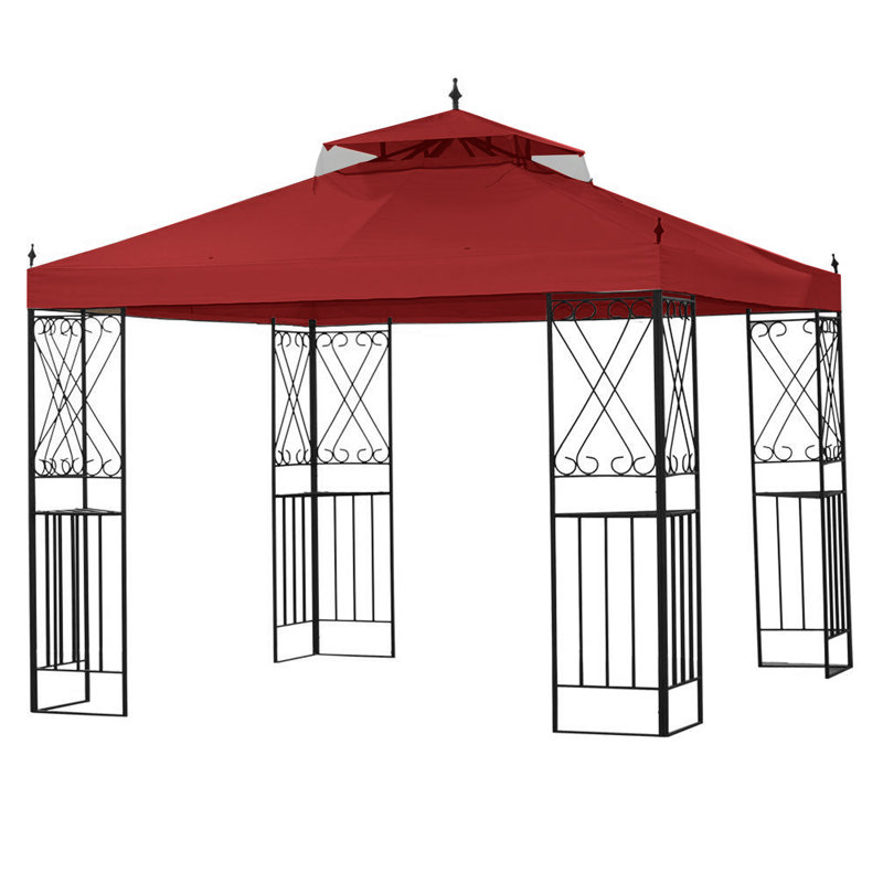 Housse de remplacement pour pavillon de jardin Parlay Scroll SEULEMENT, Cinabre, Tissu Riplock 350