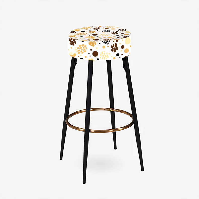 Abstrait empreintes de pattes - ensemble de 2 tabourets de bar abstraits