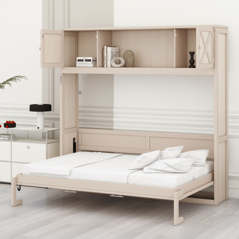 Murphy Bed With Storage Cabinets