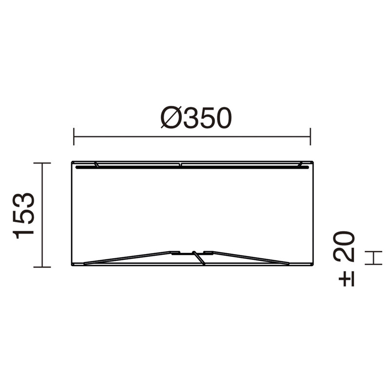 15.3cm H Drum Lamp Shade ( Screw On ), Black, 22.5cm H x 50cm W x 50cm D
