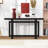 Rectangle Design Entryway Table With Pine Veneer-1811455886