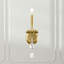 Helenia 1 Light 4.5in x 17in Wall Sconce in Heirloom Gold with Clear Heritage Handcut Crystals-90225273