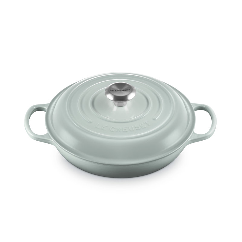 Le Creuset Signature Cast Iron Oval Casserole, Sea Salt, 26cm / 2.2L