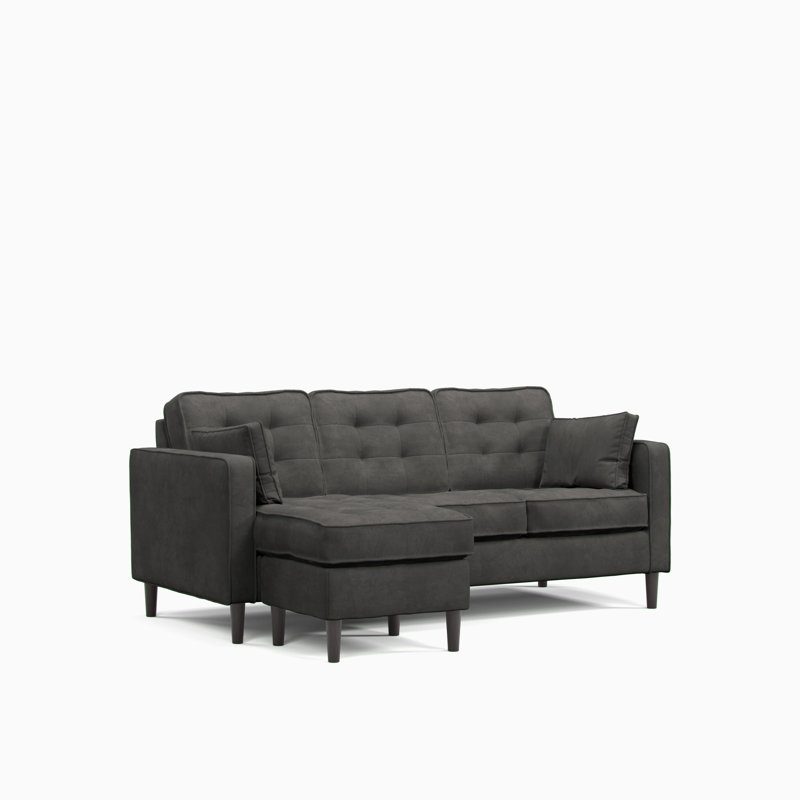 Arlo 3 Seater Sofa & Chaise, Graphite