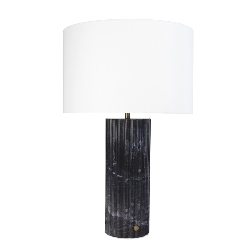 Lampe de table en marbre Tambour