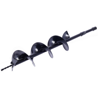 Auger Drill Bit For Planting Hole, Bulb Bedding Digging Post Hole Planting Tool For 3/4" Shaft Auger,Hole Digger Replacement Auger Bits Earth Auger Digging Bit 4IN+8IN+10IN+12IN