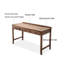 Bureau en bois massif pur-1500377632