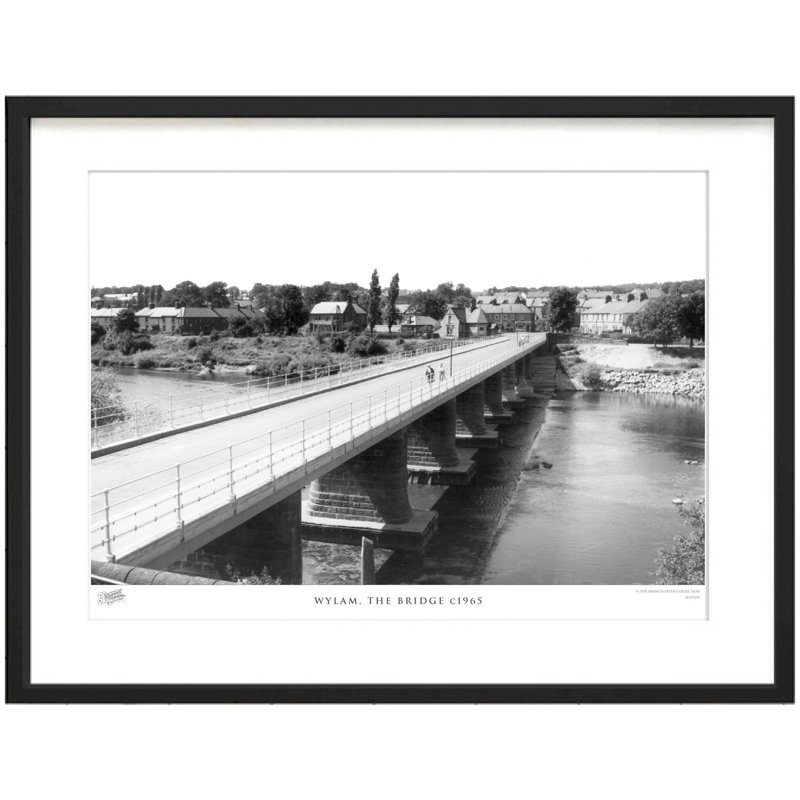 Wylam, The Bridge C1965 - Single Picture Frame Print, 60cm H x 80cm W x 2.3cm D
