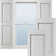 Lifetime Vinyl Standard Two Equal Raised Panel Shutters with Shutter-Locks & Matching Screws