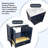 Blue 24" Bath Vanity with Bottom Drawer Sink Cabinet Without Top
