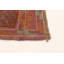 Tapis orange brûlé / mauve noué à la main de conception unique 3 pi 9 po x 4 pi 3 po Jocilyn