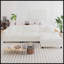 Canapé modulaire en L Corduroy avec méridienne réversible, rangement caché et deux coussins pour les salons modernes-1626759062