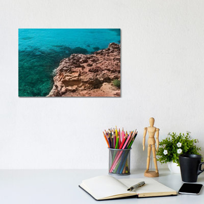 Blue Ocean 1 Piece Wrapped Canvas Wall Art