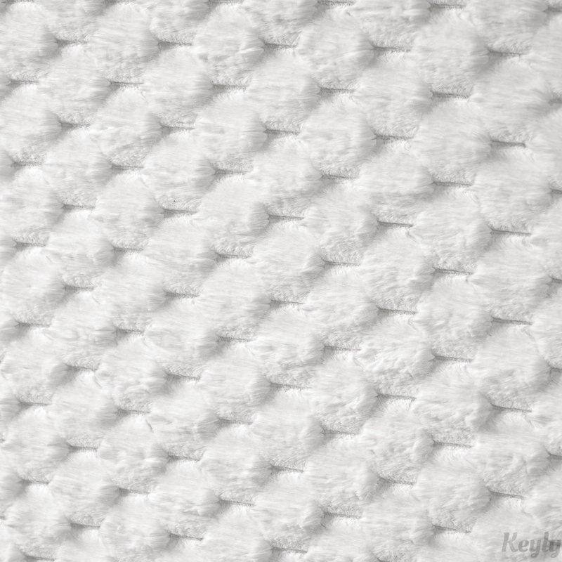 Lit moelleux à dossier moelleux, Blanc, Très grand
