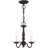 3 - Light Steel Chandelier