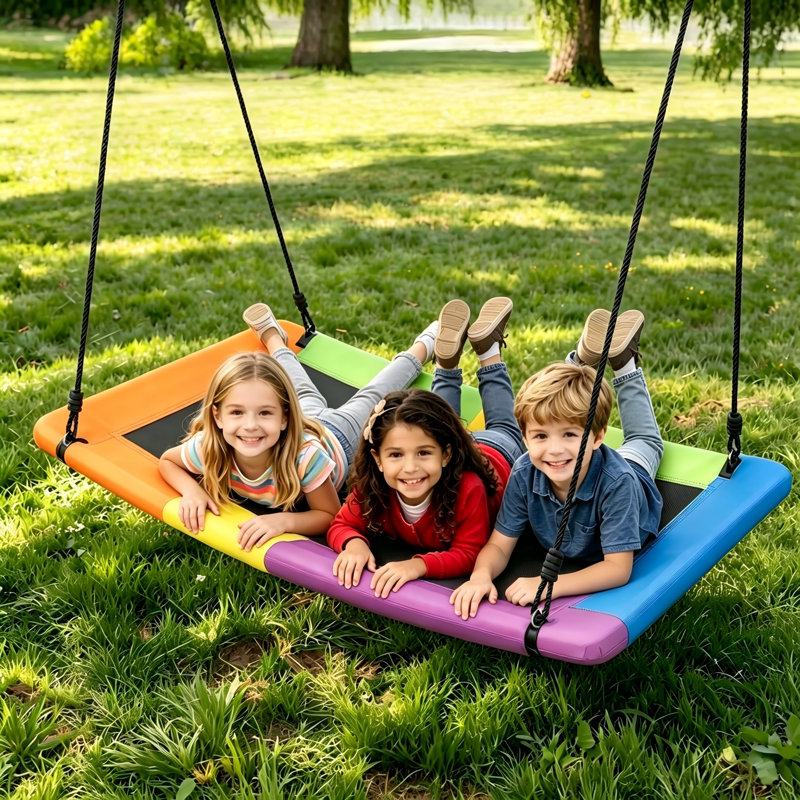 60 po de balançoire à plateforme géante pour enfants et adultes imperméable avec une capacité de 700 lb