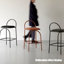 Chaise d'appoint orange à dossier solide (ensemble de 2)-547840475-547840477