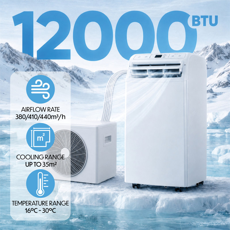 1200BTU Portable Split Air Conditioner