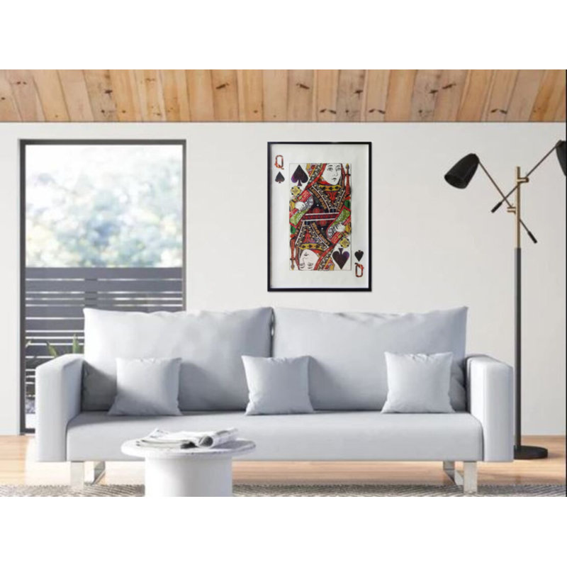 Queen of Spade, art mural, Blanc