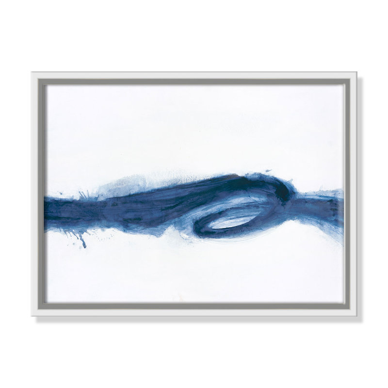 Britt Liquid Flow - cadre flottant, reproduction d'art sur toile, Cadre blanc, H 12 po x l 16 po x P 2 po