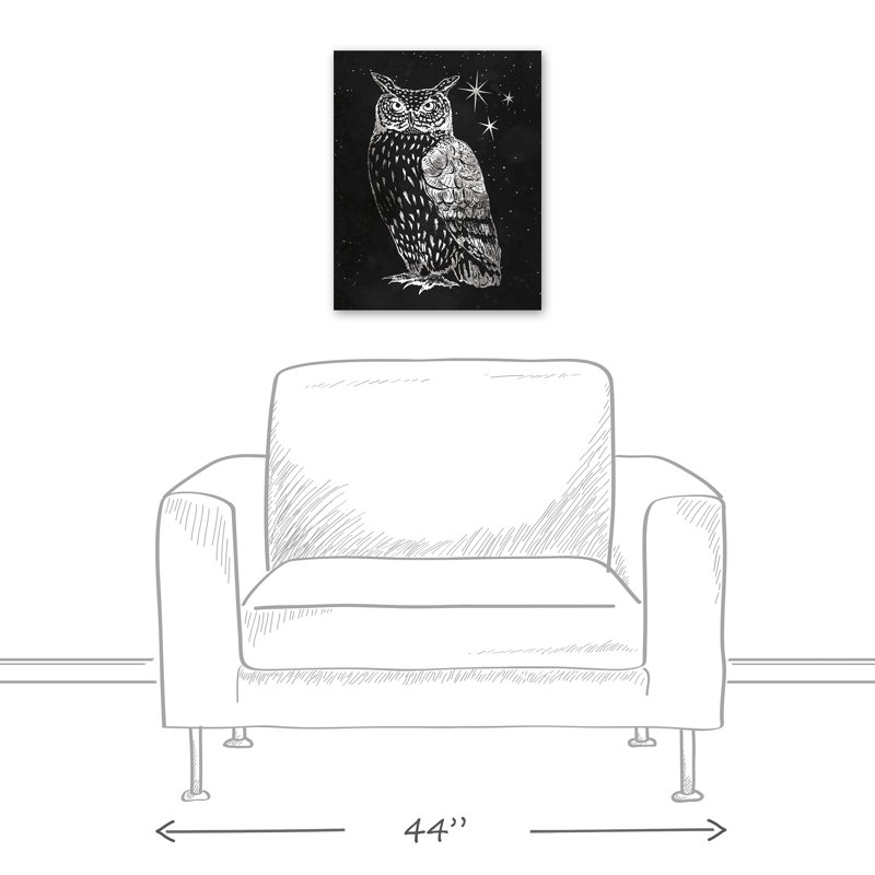 « night hibou », impression sur toile