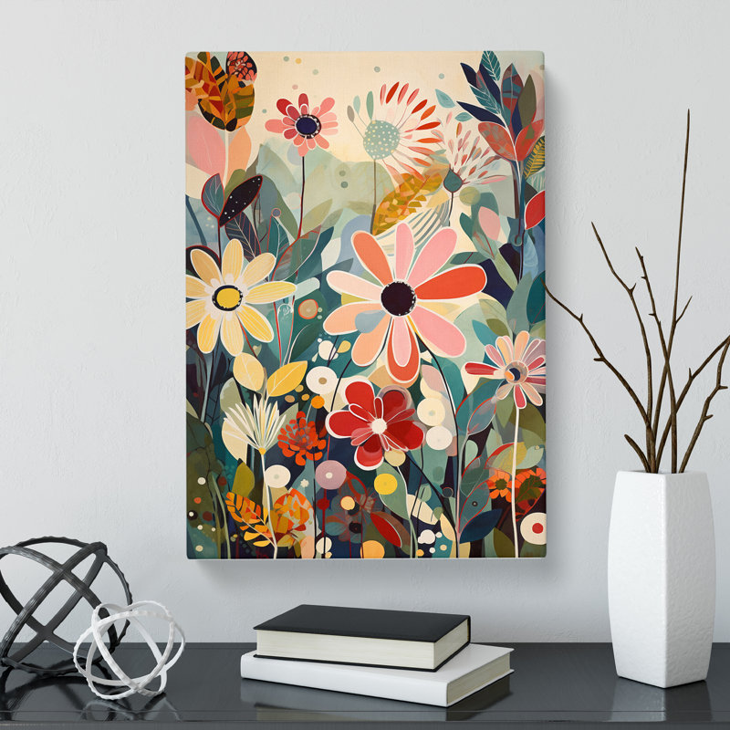 Unique Flowers Vol.1 - Wrapped Canvas, 76cm H x 50cm W x 3cm D