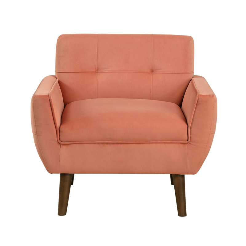 Accent Chair, Orange Polyester