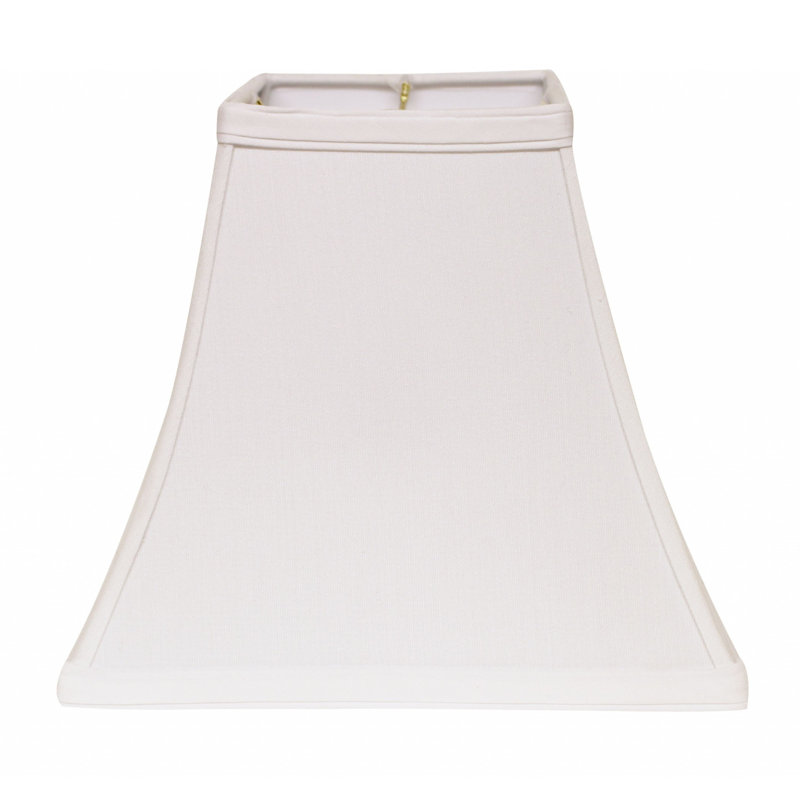 Abat-jour carré sans cloche, Blanc, H 7 po x l 8 po x P 8 po