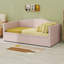 Lit de jour avec couchette escamotable allongée, canapé-lit rembourré, peu encombrant, velours-1002095356