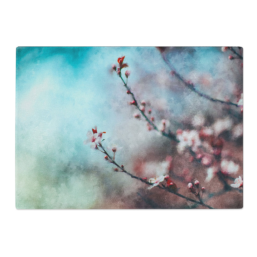 Cherry Blossom Tree Painting Chopping Board