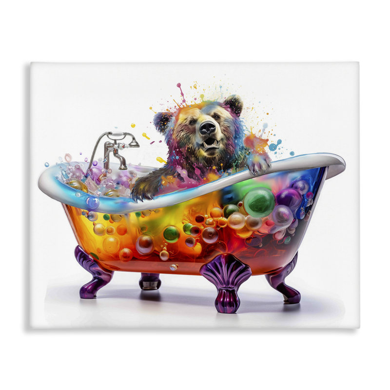 Art moderne sur toile Modern Bold Bath par Mary Cunningham, H 36 po x l 48 po