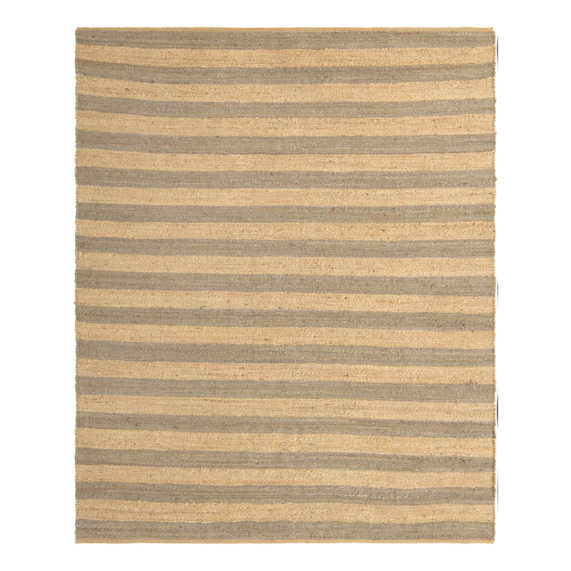 Fredric Hand Braided Striped Indoor Rug, Rectangle 7'10" x 10'