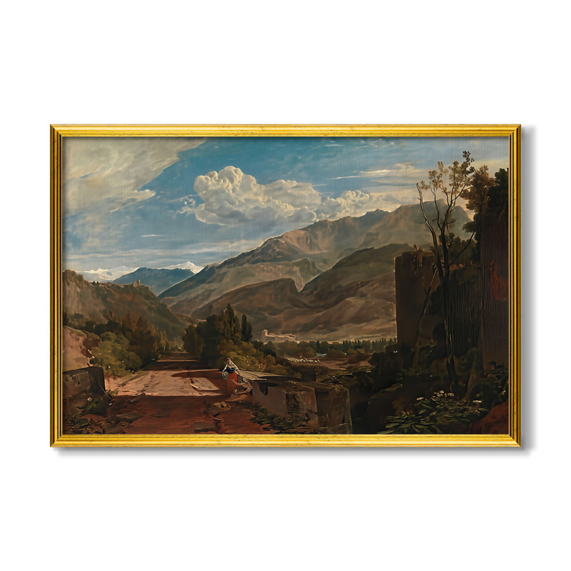 Bonneville, Savoy, 1803-J.M.W. Turner - Toile encadrée sur mesure, 24x34 INNER SIZE, Framed Canvas