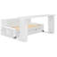 Lit de jour avec bureau amovible, tiroirs de rangement et table d'appoint hydraulique-1785299120-1785299121