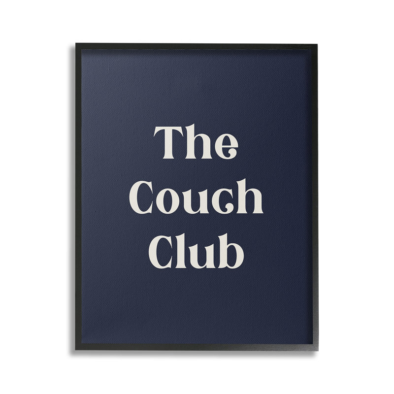 "Couch Club", art de la giclée encadrée par Lil 'Rue, Giclée encadrée noir minuit, H 20 po x l 16 po