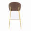 Tabouret de bar rembourré en métal