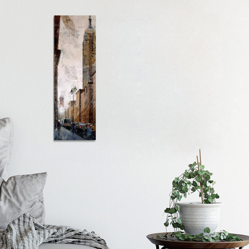Skyscraper I - Empire State Building by Marti Bofarull - Wrapped Canvas Panoramic Gallery-Wrapped Canvas Giclée