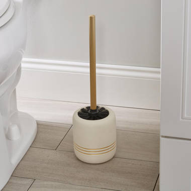 Indecor Home Ceramic Toilet Brush And Holder & Reviews