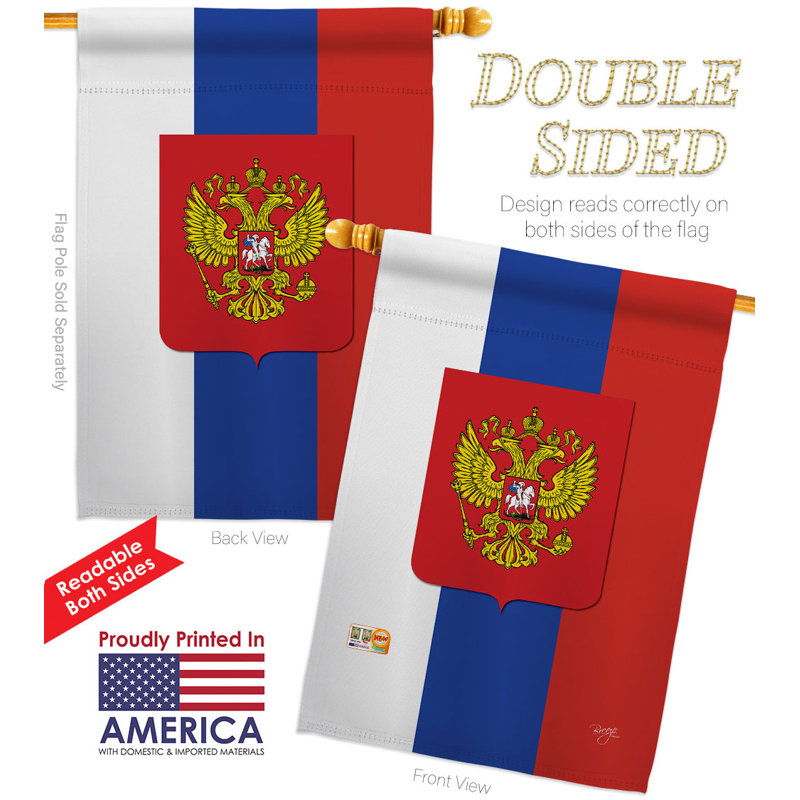 Ensemble de drapeaux en polyester 2 côtés 40 x 28 po