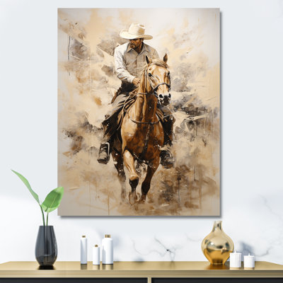 " Minimalism Cowboy Painting I "