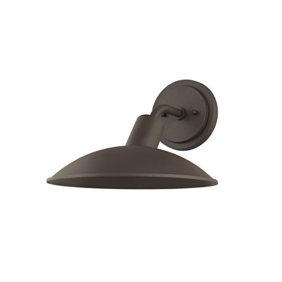 Petite applique murale d'extérieur 1 lumière Bourke - Zinc vieilli